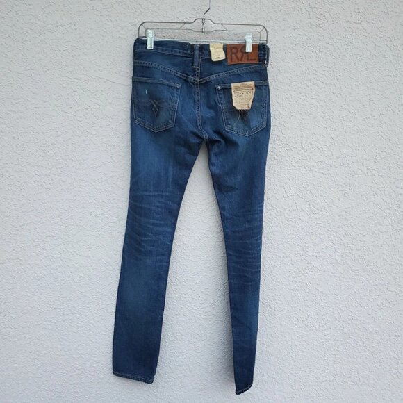 Ralph Lauren RRL Double RL Selvedge American Denim Slim Fit jeans size 25x32 USA - Picture 5 of 6